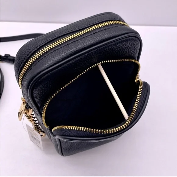 Michael Kors Jet Set Travel Medium Crossbody Bag Black - Picture 10 of 13